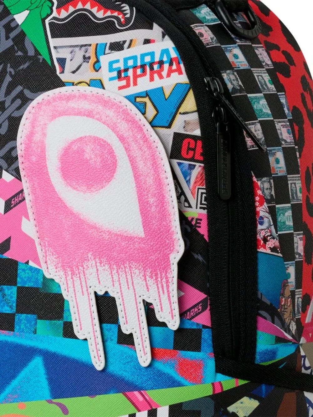 MOOD MODE 6 REMOVABLE VELCRO EYES BACKPACK SPRAYGROUND